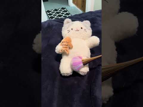 Cute Kitty fun kitty: ASMR Pampering Stuffie Pampering This Cat Plushie