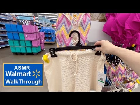 ASMR Gum Chewing Walmart Walk Through | Whispered Voiceover