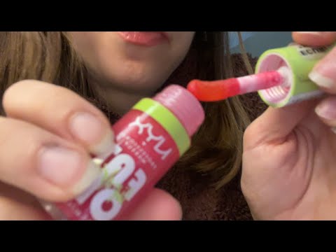 asmr doing your makeup FAST (10 mins)
