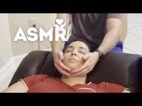 ASMR Face and Head Massage for Headaches | No Talking