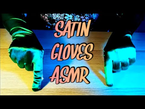 SATIN GLOVES ASMR {Hand Movements 🧤 Table Tracing 🌸 Camera Touching - Follow My Finger} Soft Spoken