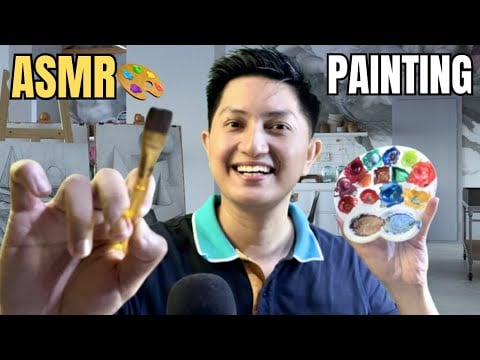ASMR PAINTING🎨 Your Face (Mouth Sound) 99.99% Works For Sleeping