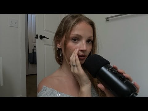 ASMR Mouth Sounds and Brush Nibbling 
