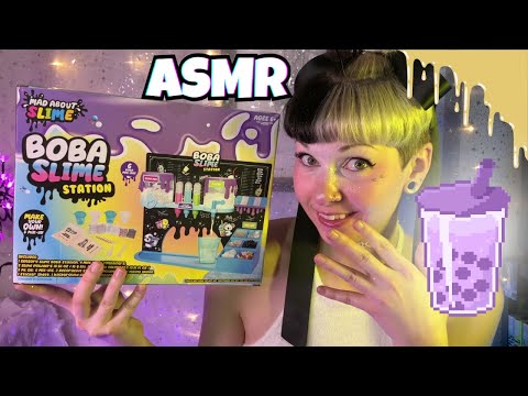 ★✧ASMR✧★ SLEEP To These SLIMY Sounds!! Boba Slime Toy ✦ Craft With Me