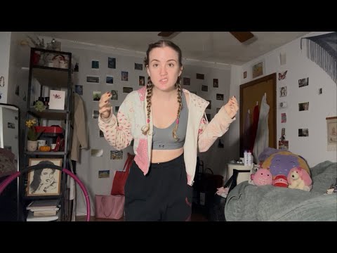 authentic asmr morning whisper grwm (haikus + going to the gym)