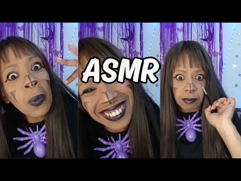 É Halloween e faço sua maquiagem #asmr  #asmrbrasil  #asmrmakeup