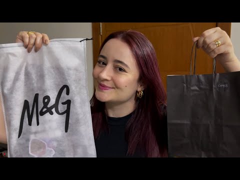 ASMR: COMPRINHAS DE ROUPAS, PERFUMES E DOCES