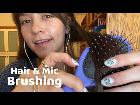 ASMR Hair Brushing With Soft Spoken Rambling