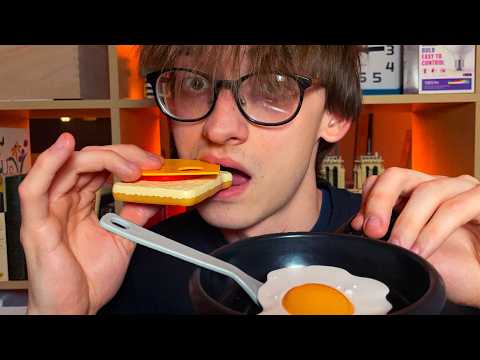 ASMR Plastic Baby Food 🥚🥖🍳 (Mouth sounds, Personal Attention)