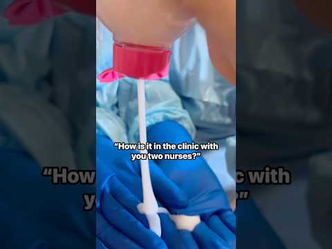 How is it in the clinic with 2 nurses like us? #nurse #gloves