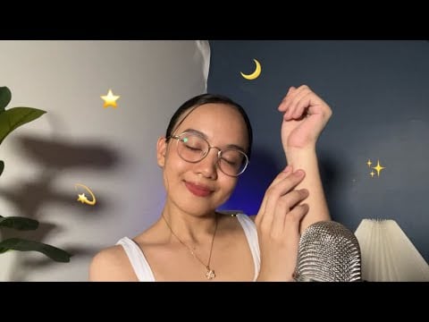ASMR Fast & Aggressive Body Triggers (mouthsounds,fabric scratching,collarbone tapping)