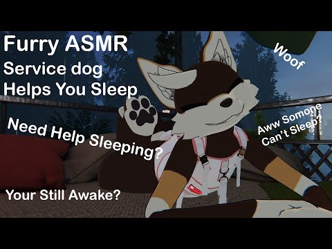[Furry ASMR] Service Dog Helps You Sleep