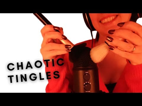 CHAOTIC BRUSHING ASMR 😵‍💫 Fast, Aggressive & Unpredictable Triggers | Soft Spoken for tingles