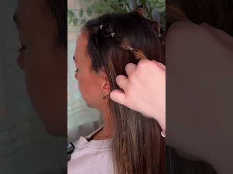 ASMR Lolla Bubble Braid Hair Styling 💜 #asmr #asmrsounds #asmrrealperson #asmrhaircare #asmrhair
