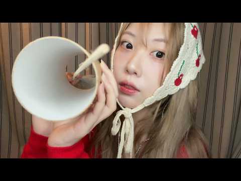 ASMR 얼굴이 왜그르세요..? 얼굴 청소 해드릴게요! (원근감이 느껴지는 시각적 트리거)