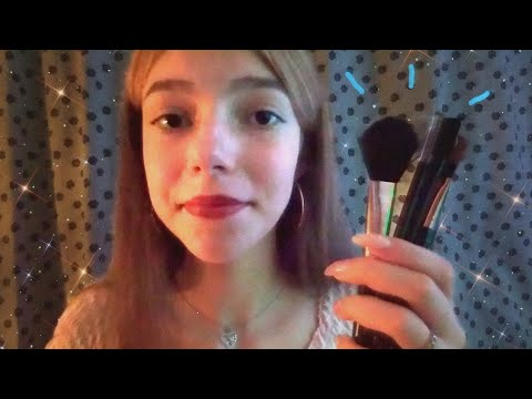 асмр♡︎ поглажу тебя кисточками✨// визуальные триггеры // asmr brush asmr