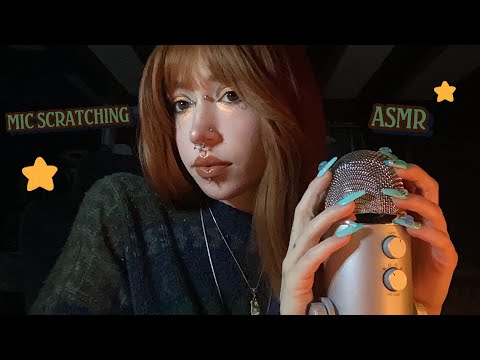 Bare Mic Scratching With Long Nails ASMR | Rambling, Whispering