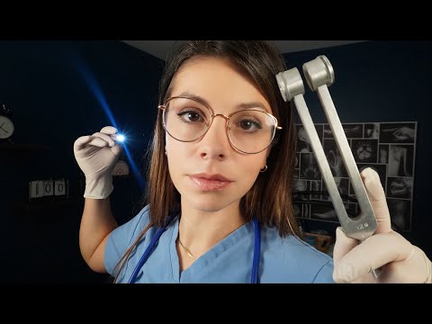 ASMR Ear Exam & Cleaning in the ER (Cranial Nerves, Sprays & Mists)