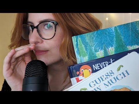 ASMR - Read a bedtime story with me (close up, inaudible, articulated whispers)