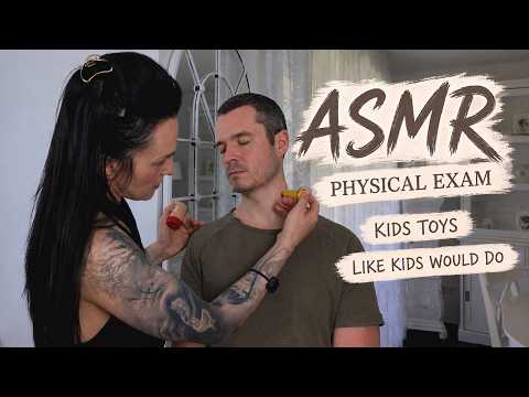 Classic Physical Exam With Kids Toys - Like Kids Would Do ASMR