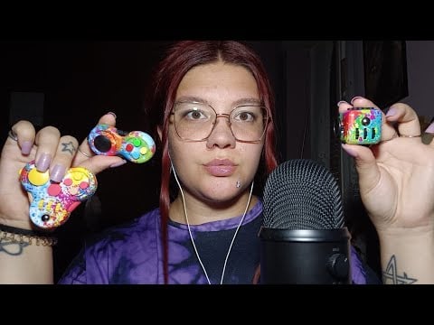 VIDEO DEDICA PER ANTONELLA (Nail Tapping and Fidget Toys) 😴💜 | ASMR ITA