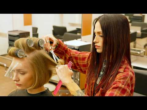 (ASMR) 17 Years of Mastery: The Perfect Textured Bob Cut by Senior Master Anastasia
