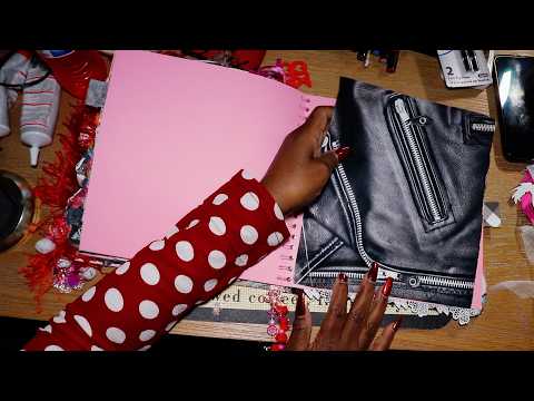 FILLING IN BASE PAGES SCRAPBOOKING ART JOURNALING 30 ASMR CHEWING GUM