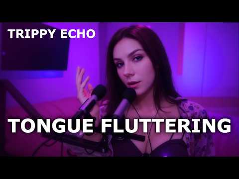 ASMR Tongue Fluttering for Ultimate Relaxation 💎 Multi-Layered Echo (1 HOUR LOOP)