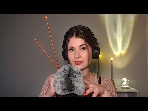 ASMR Fr - Massage crânien pour s'endormir!!! (chuchotements, brosse, aiguilles à tricoter, pluie...)