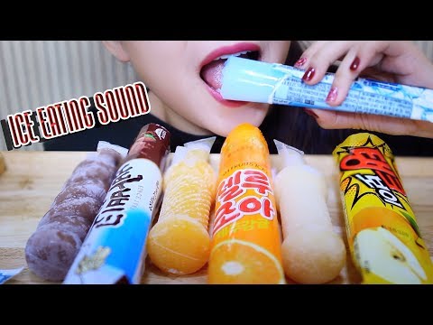 ASMR KOREAN ICE CREAM (ICE EATING SOUNDS) | LINH ASMR