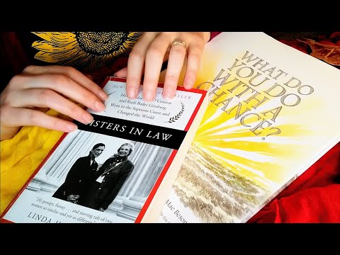 BOOK ASMR {Tapping, Scratching + Tracing} Page Turning - Paper Sounds - No Talking