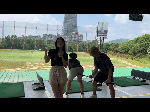 ASMR at a golf range ( public asmr )