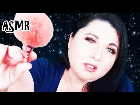 ASMR Face Brushing and Mouth Sounds (Visual Triggers and Personal Attention)