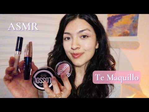 ASMR Te MAQUILLO 💫 Limpieza, maquillaje y peinado