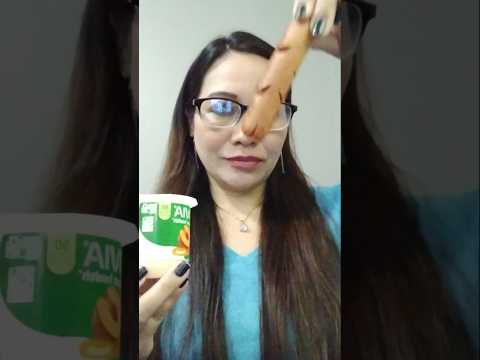 ONE  BITE HOTDOG WITH YOGURT # #everyone #shortsfeed #bigmouth #eating #hotdog #viral
