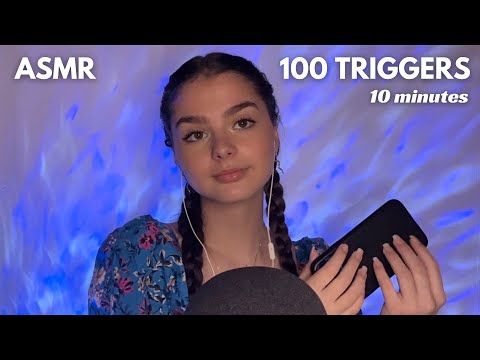 ASMR - 100 TRIGGERS EN 10 MINUTES (No talking)