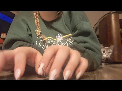 ASMR- Floor Tapping, Scratching, Hand Movements, Nail Tapping- Fast and Slow- lofi minimal talking 