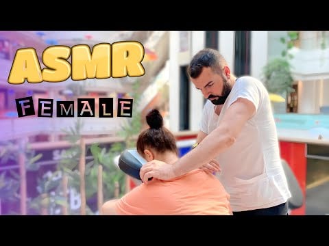 ASMR FEMALE MASSAGE - NECK MASSAGE - NECK CUP THERAPY