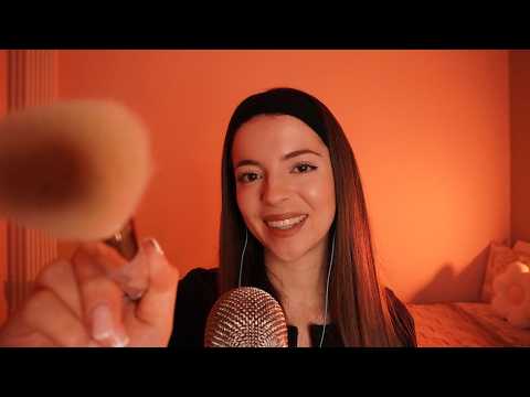 ASMR Hand Movements Spit Painting Brushing e Mouth Sounds | Francy ASMR