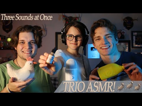 Trio ASMR - (Three Triggers at Once)