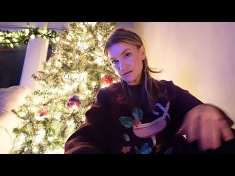ASMR - Fall asleep with a massage by the Christmas tree (Soft spoken)