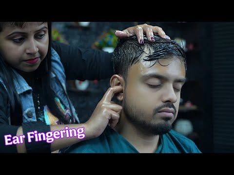 Chaitali's Intensive Heavy Oil Ear Fingering Head Massage for Stress Relief #earfingering #tapping