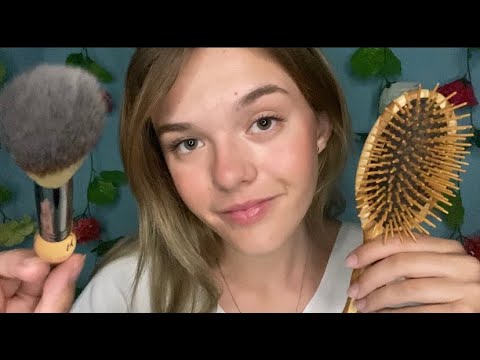 ASMR Comforting You During A Thunderstorm ⛈(hair & face brushing + reiki)