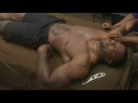 VR180 Pro Bodybuilder's Sports Massage (Part 4 of 6) Best seen in a VR Headset