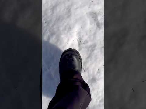 Asmr steps in the snow to sleep #asmrsounds #snow