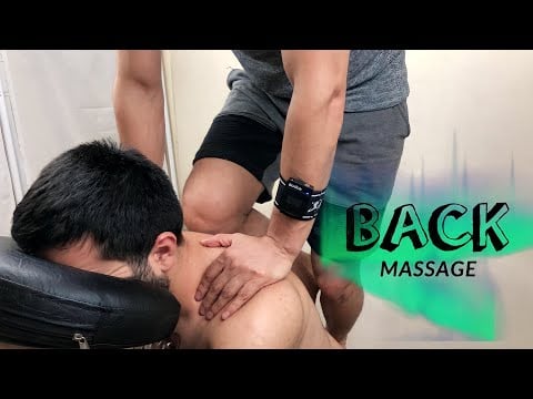 You've never seen a back massage like this before. Head scratching ASMR