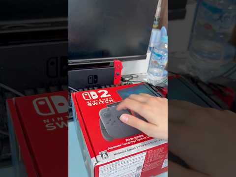 【ASMR】Unpacking the Switch2🎮 #asmr #switch2 #game #nintendo #unpacking #mariokartworld #shorts