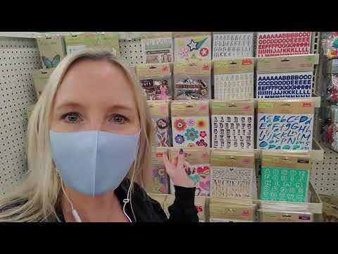 Dollar Tree Craft Section Walk-Through 2-2-2021