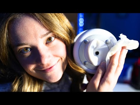 ASMR SUPER TINGLY DEEP EAR CLEANING! +Tape Removal & Sounds, Cleaning Your Face