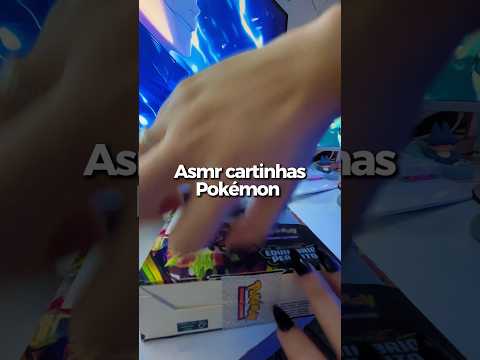 Asmr de hoje com tema novo!! Abrindo cartinhas Pokémon #asmr #unboxing #pikachu #pokemon
